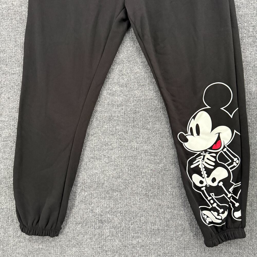 Disney Mickey Mouse Sweatpants Womens 3X Black Halloween Jerry Leigh Jogger NWT - Picture 3 of 11
